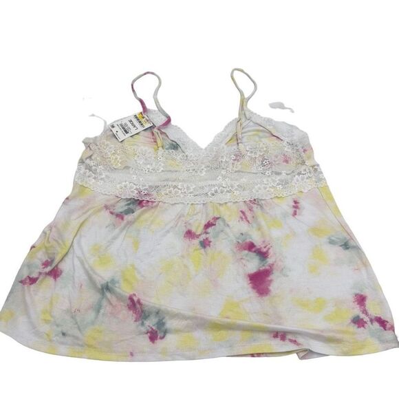 International Concepts Lace-Trim Cami & Shorts Pajama Set Women size L - Picture 3 of 7